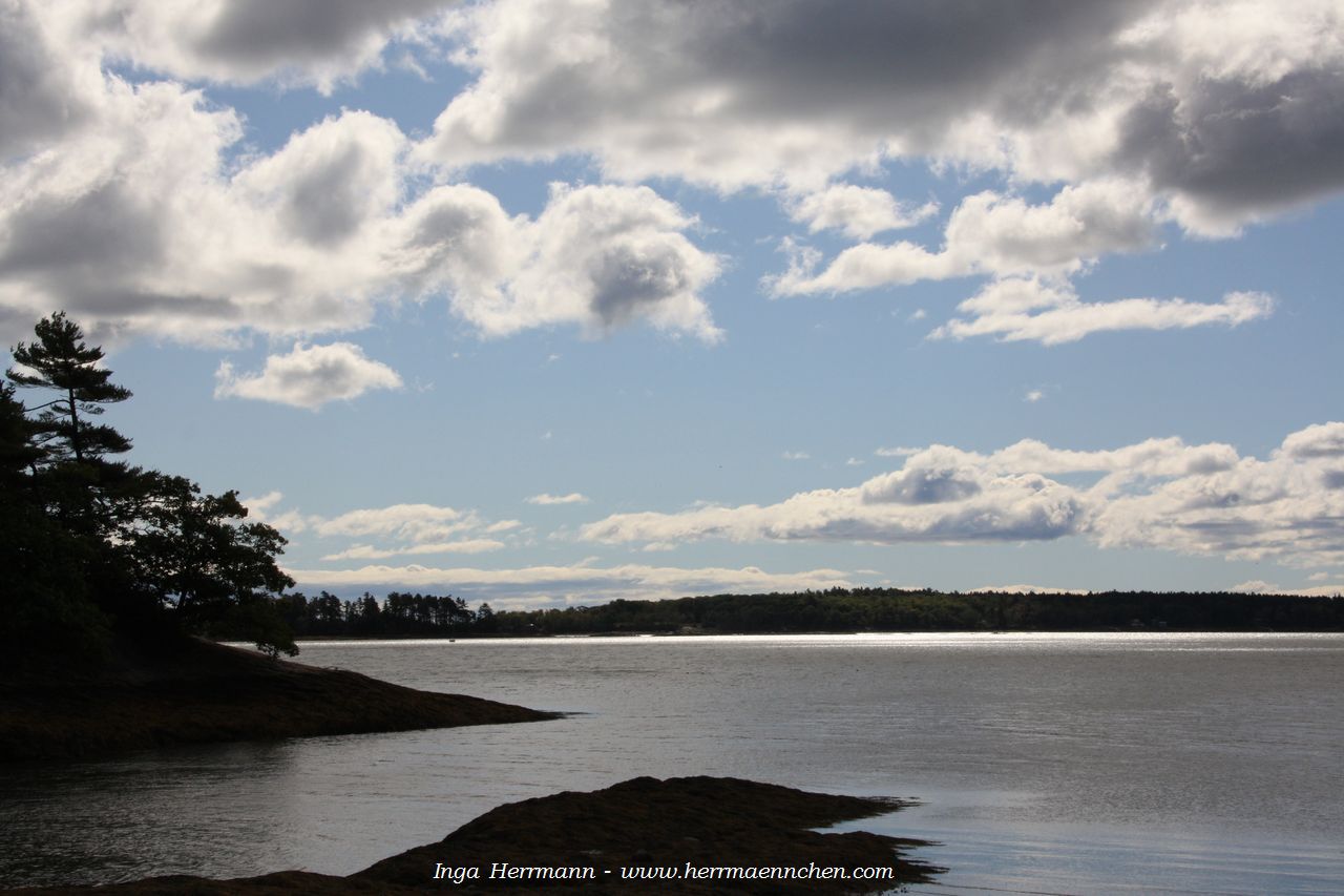 Casco Bay, Wolfe's Neck State Park, Maine, USA