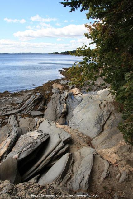 Casco Bay, Wolfe's Neck State Park, Maine, USA