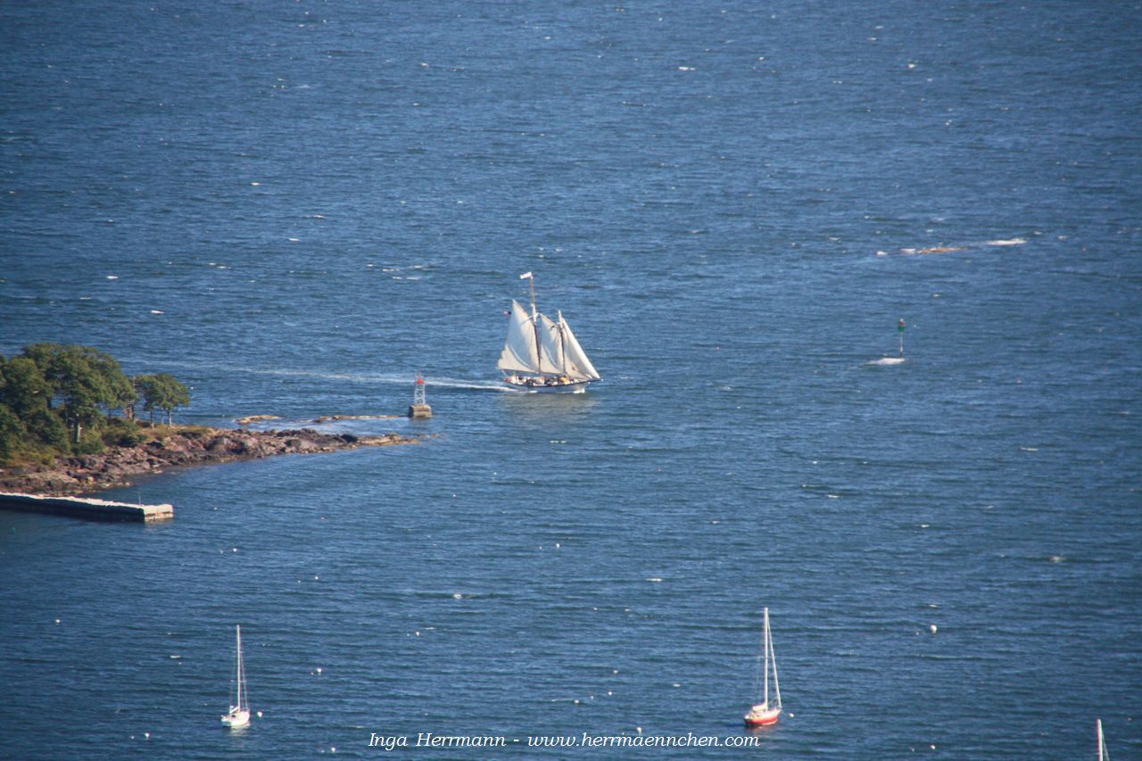 Blick vom Mount Battie im Camden Hill State Park, Maine, USA