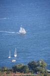 Blick vom Mount Battie im Camden Hill State Park, Maine, USA