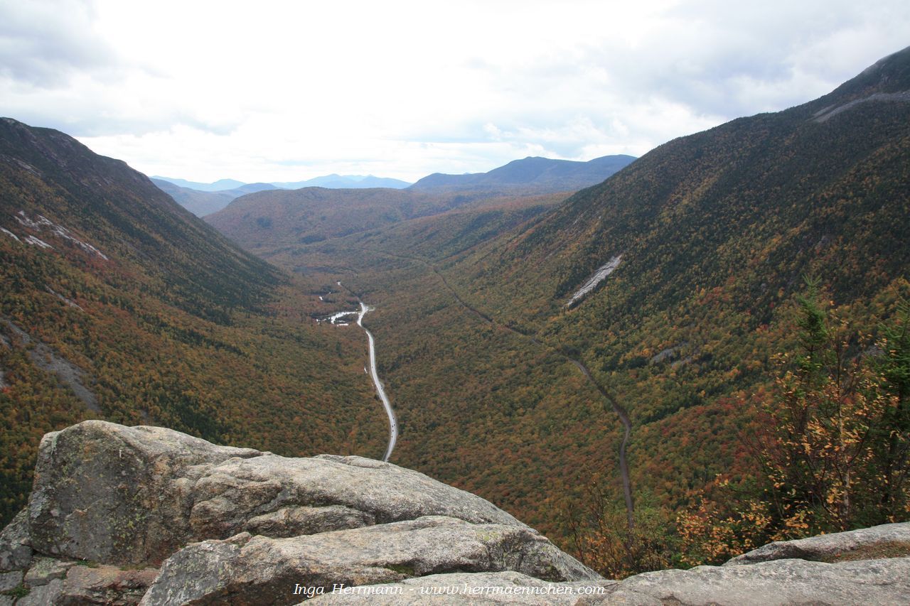 Blick vom Willard Mountain, New Hampshire, USA