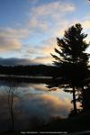 Blick auf den Mirror Lake in Lake Placid, New York, USA