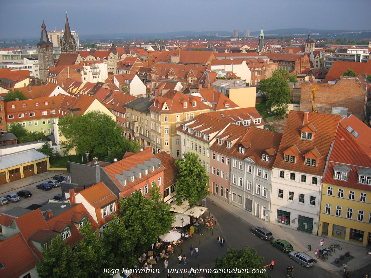 Blick über Erfurt