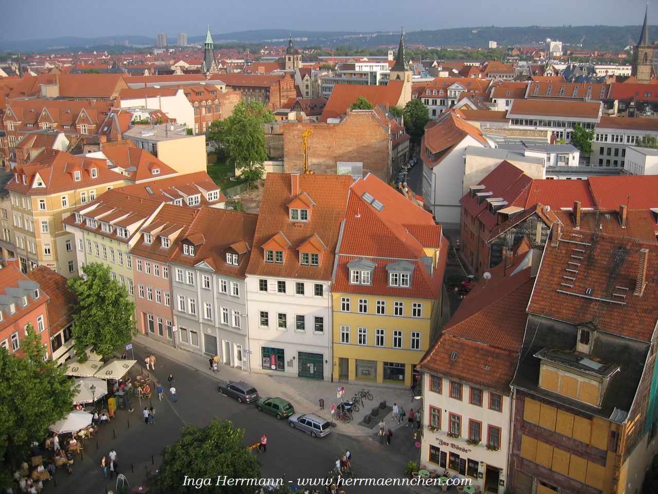 Blick über Erfurt