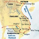 Reiseverlauf Vietnam + Kambodscha - Rundreise "Vietnam - Kambodscha überland"