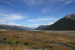 Blick ins Tal nahe Cass, Neuseeland - Südinsel