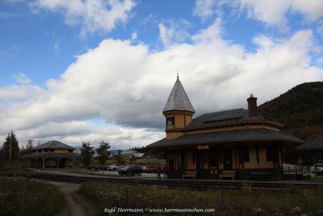 Bahnhof von Crawfords, New Hampshire, USA