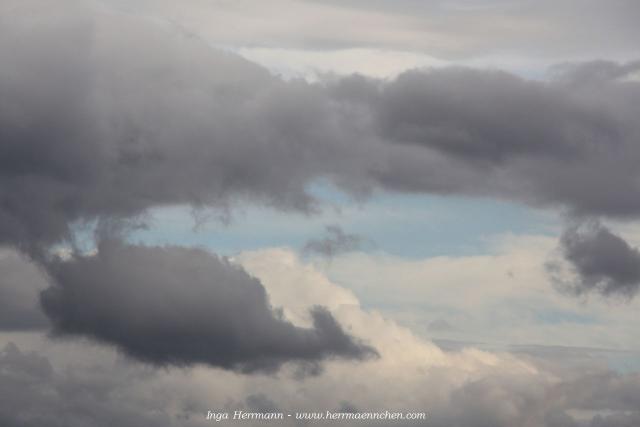 Wolken über der Crawford Notch, New Hampshire, USA