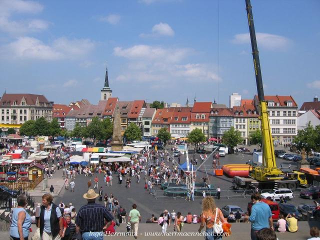 Blick auf den Domplatz, Erfurt