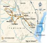 Tansania - Reiseverlauf