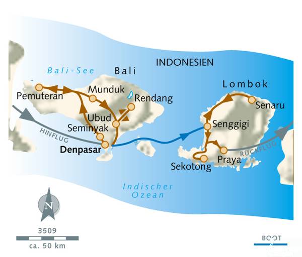 Bali & Lombok - Reiseverlauf